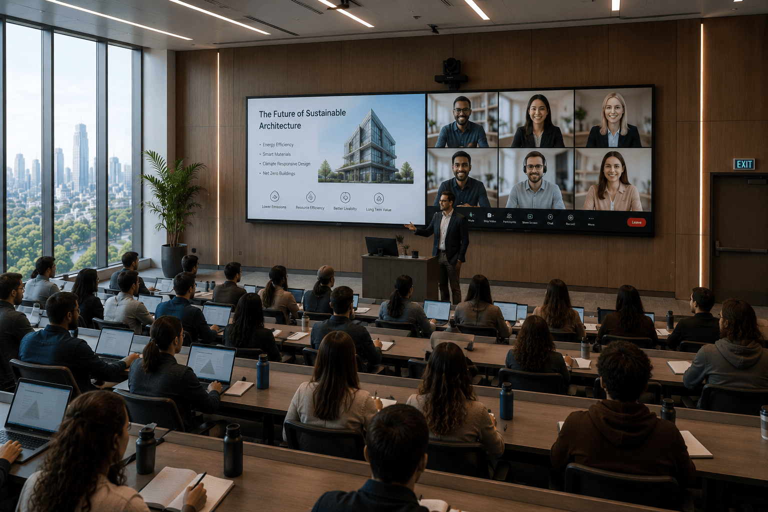 PeopleLink-equipped collaboration space